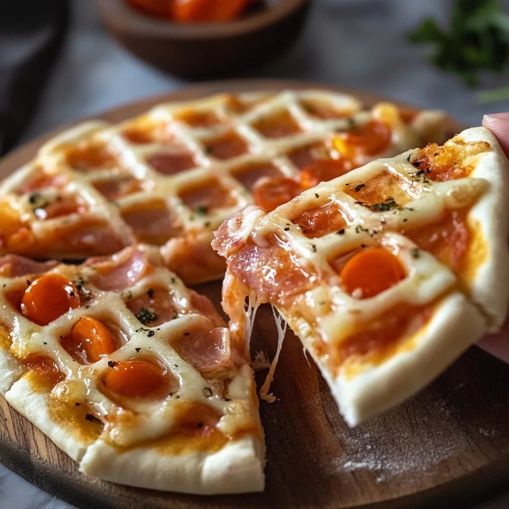 Knusprige Pizzawaffeln