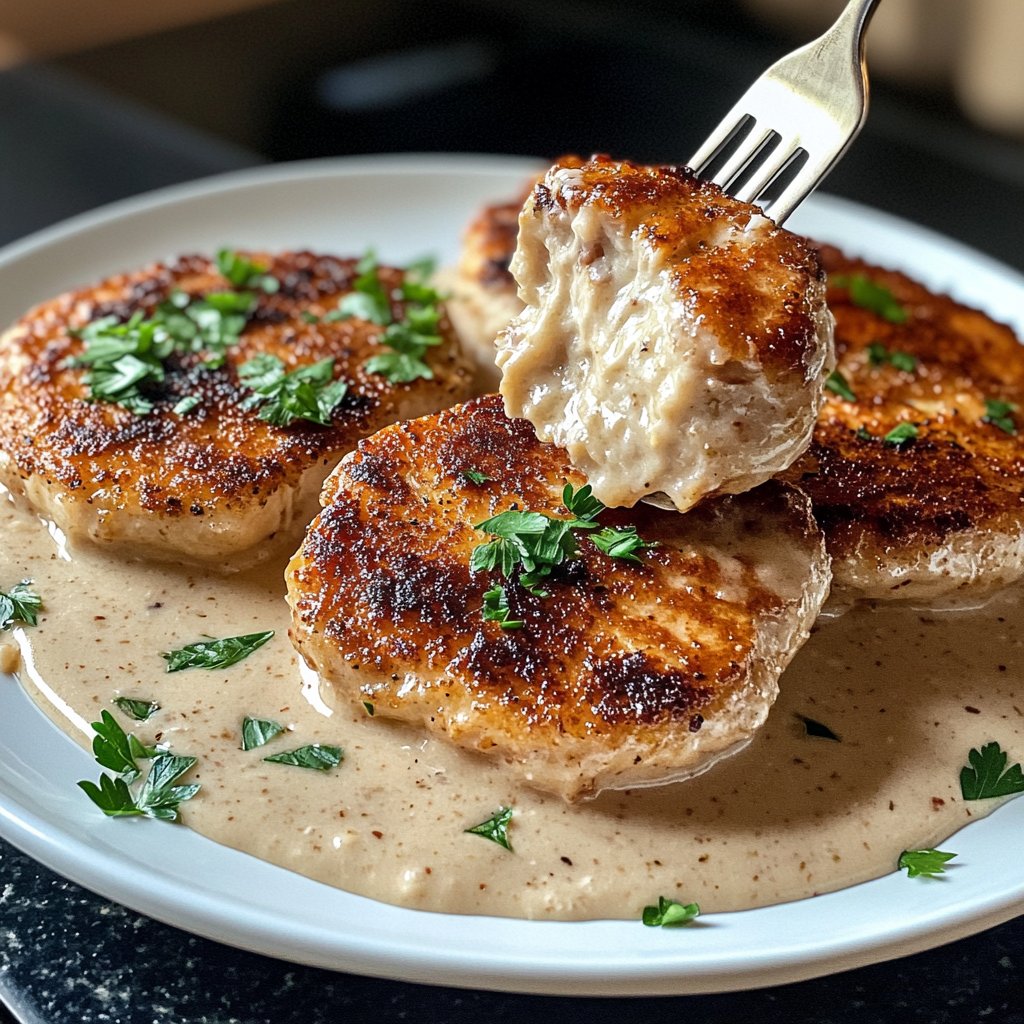 Hähnchenbrust in leichter Sahnesauce