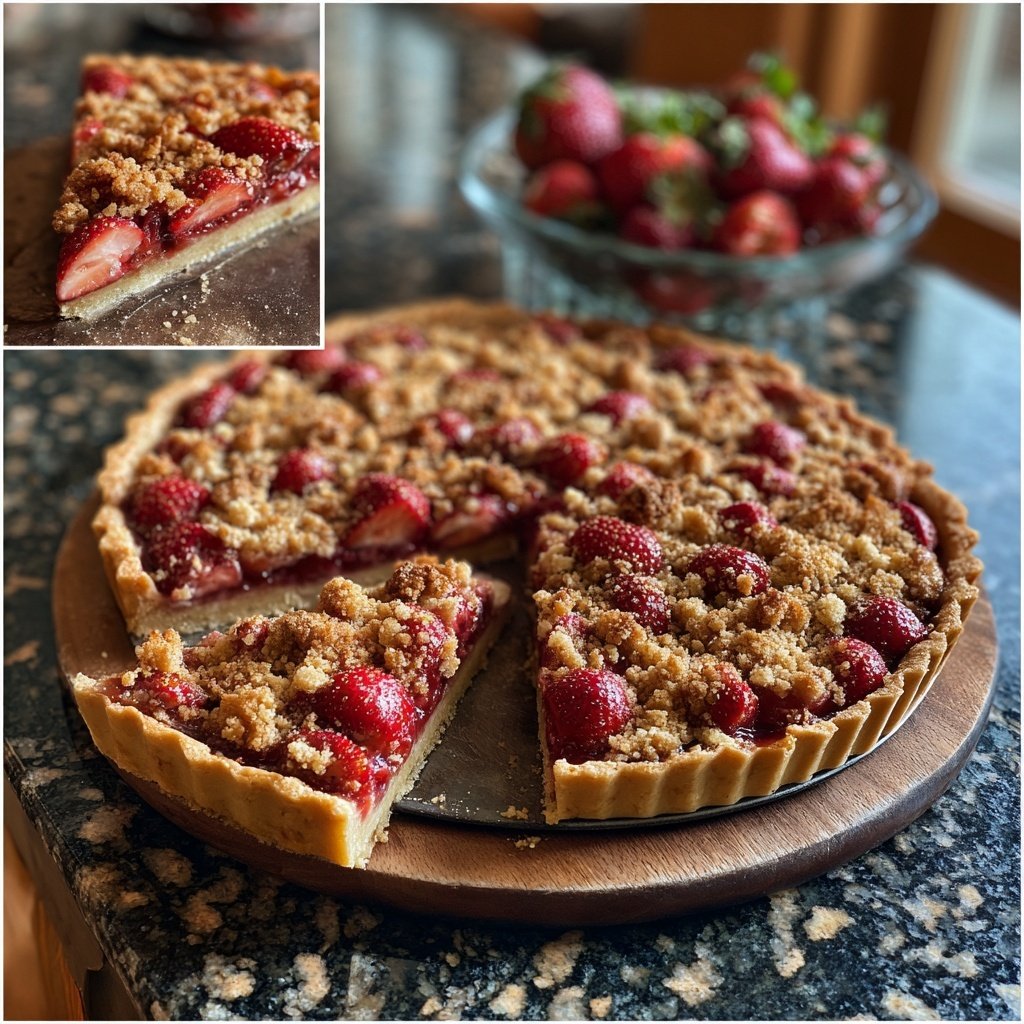 Erdbeer Streusel Tarte