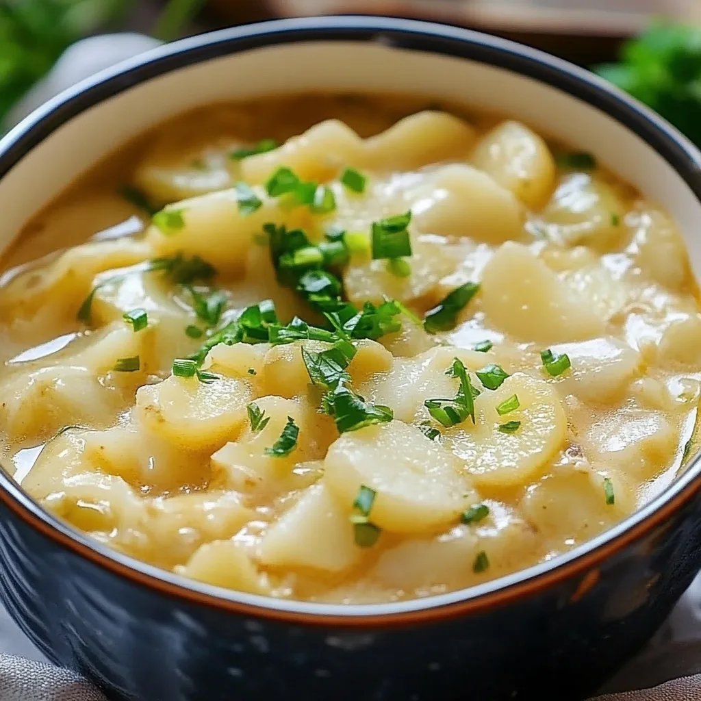 Omas Kartoffelsalat mit Brühe