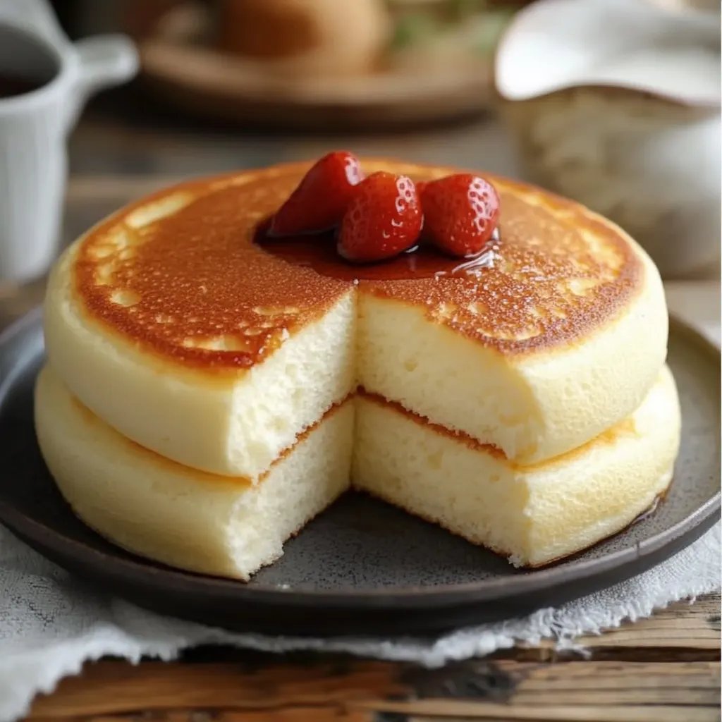 Fluffy Japanese Soufflé Pancakes