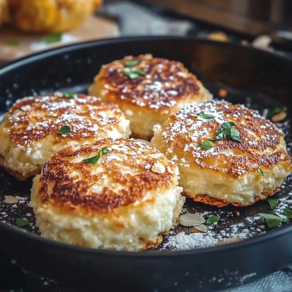 Kraftvolle Quarkpuffer mit Haferflocken