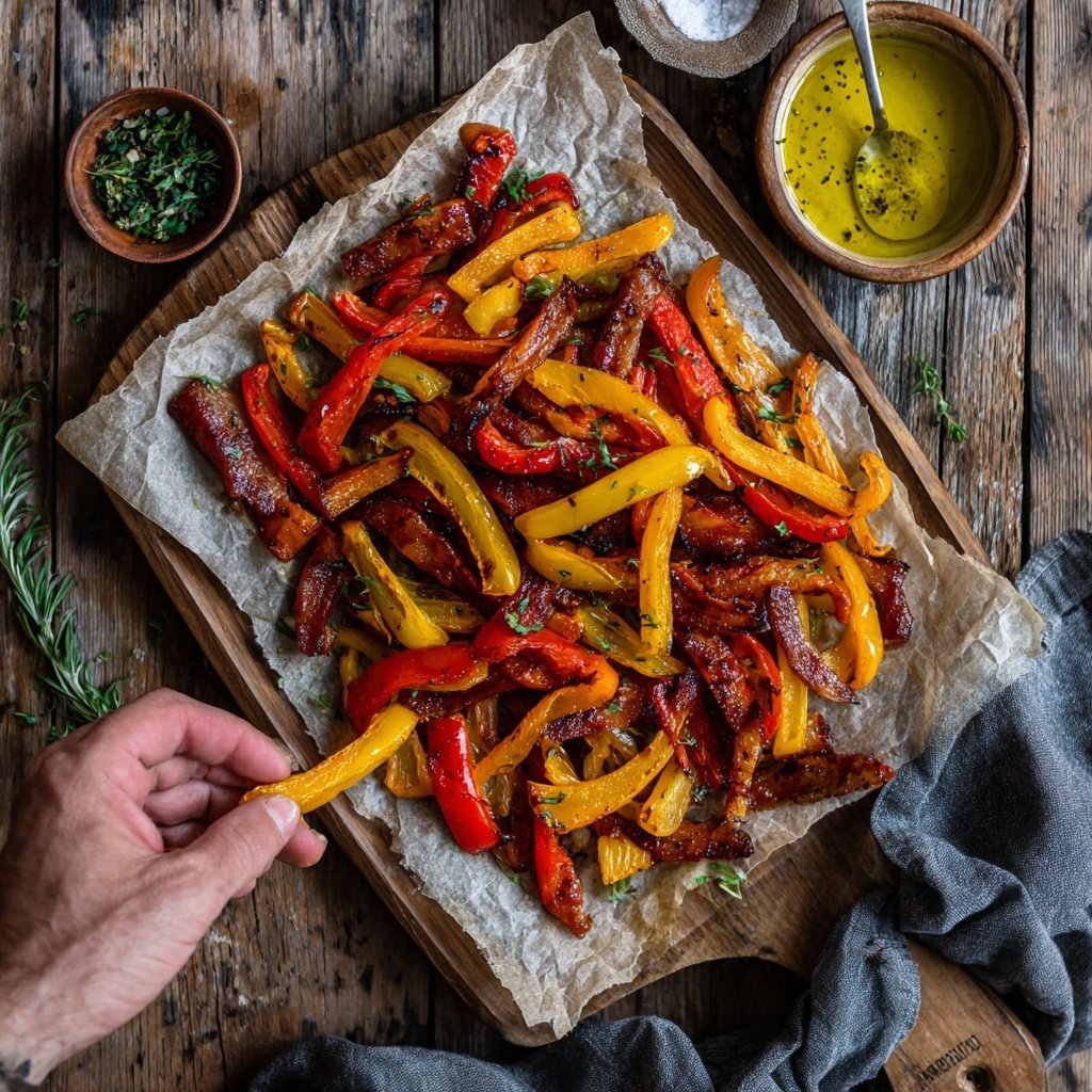 Grill Beilagen Mit Paprika Streifen