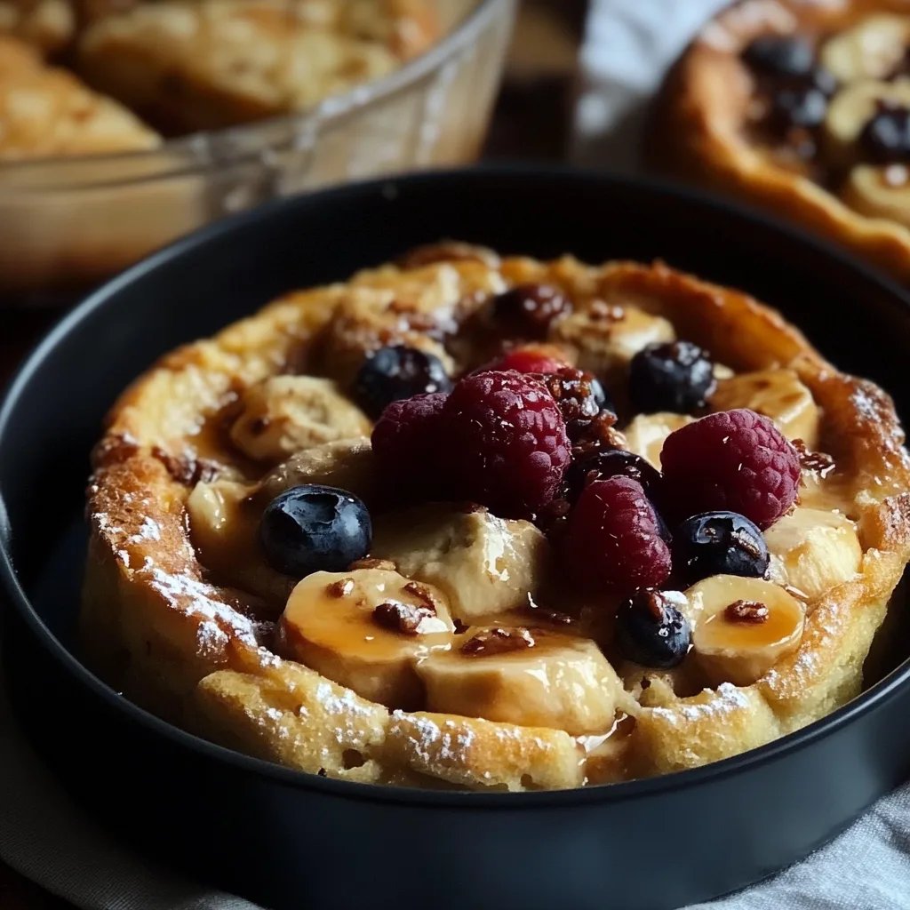 Baked Protein Pancake Bowls